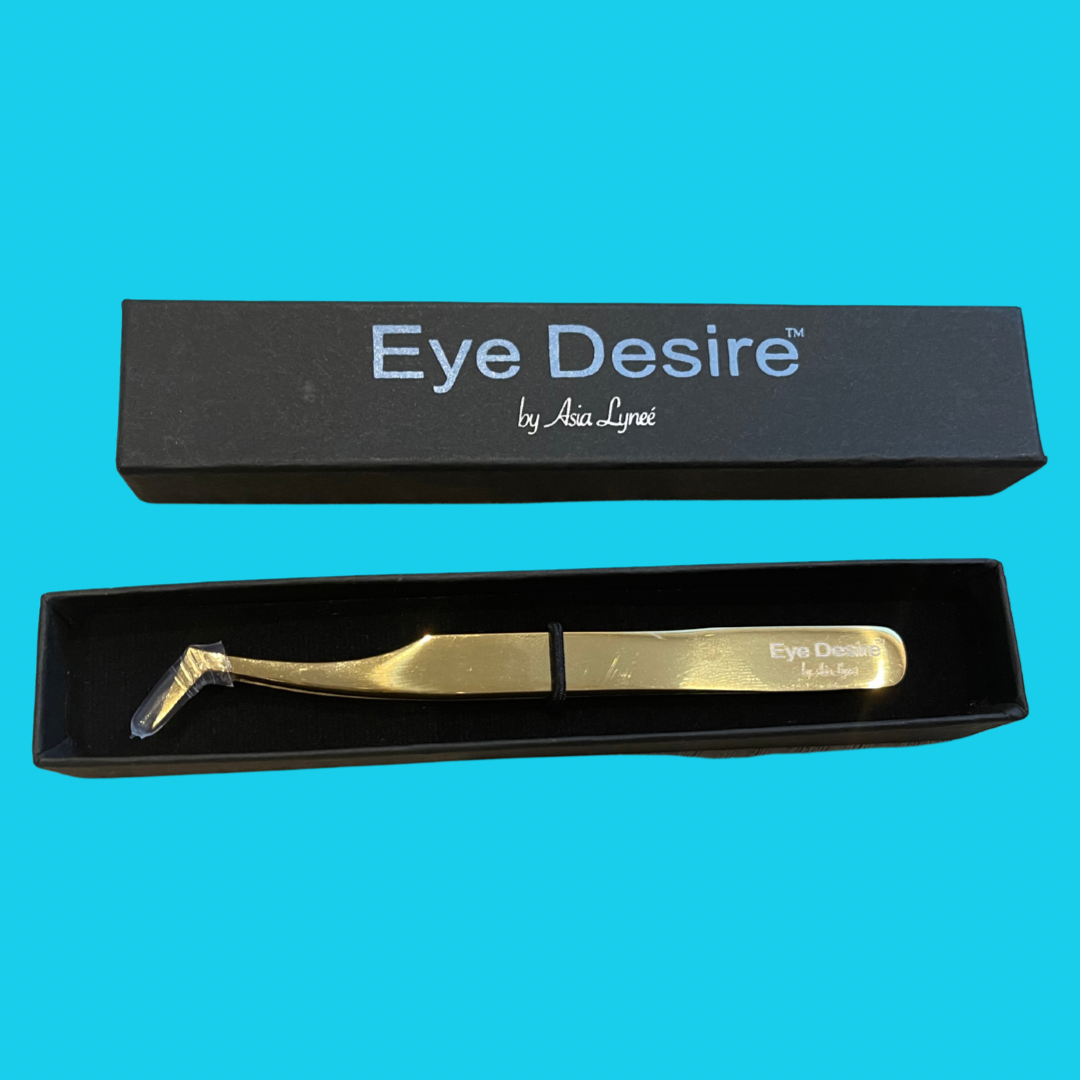 "Gold Mine" L Type Tweezer Gold
