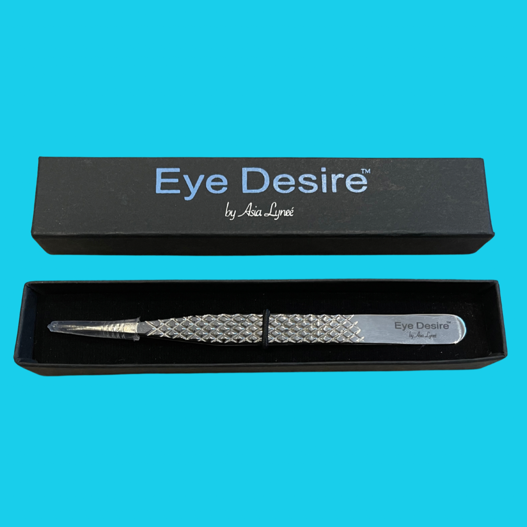 "Peaches" Straight Isolation Tweezer Silver