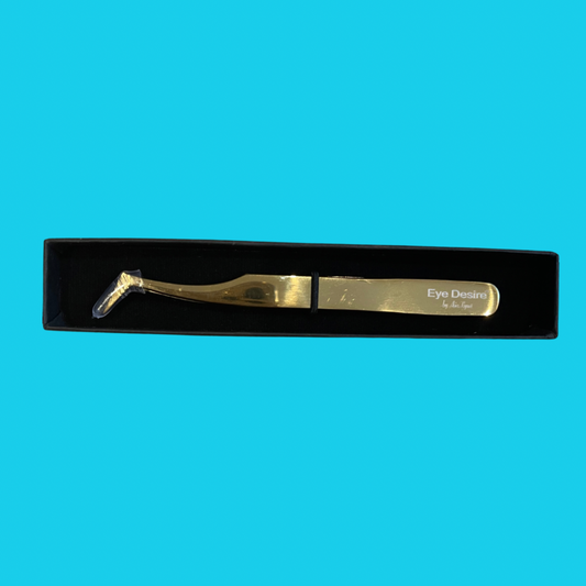 "Gold Mine" L Type Tweezer Gold
