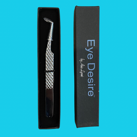 "Dynamite" 90 Degree Angle Tweezer Silver