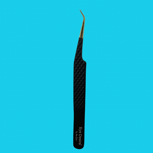 “London” 45 degree angle tweezer Black
